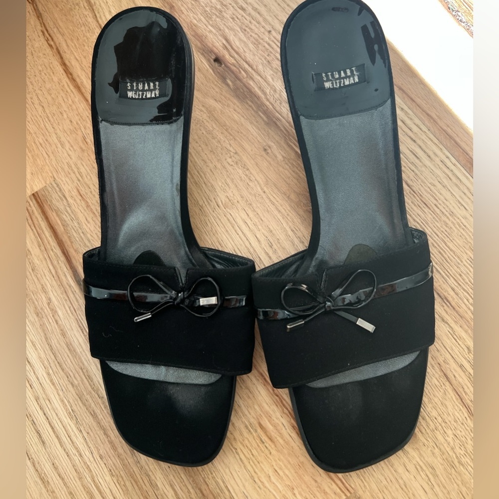 Stuart Weitzman Kitten Mule Heels - image 2